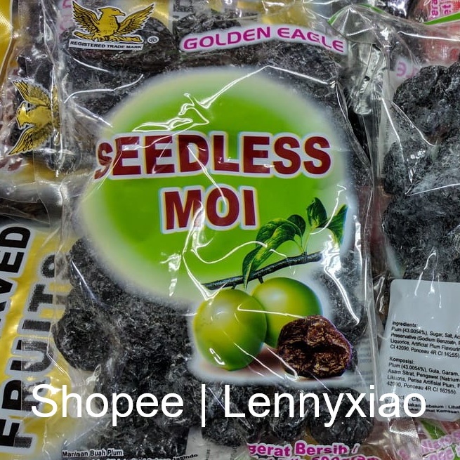 

Manisan Buah Plum Hitam Tanpa Biji Seedless Moi Golden Eagle