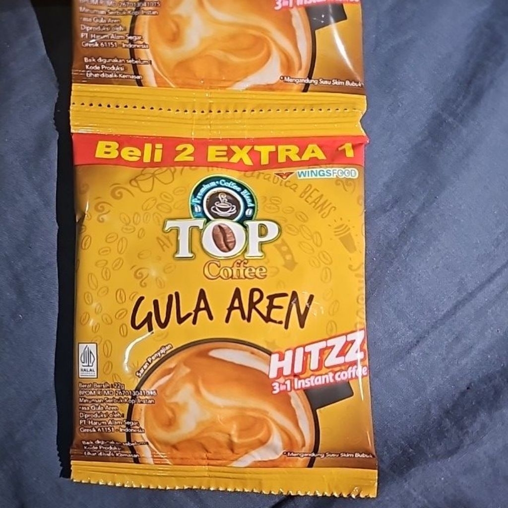 

Top Kopi Gula Aren 22g 15 Sachet