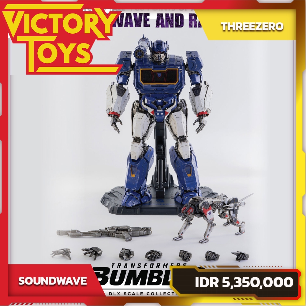 TRANSFORMERS BUMBLEBEE DLX SOUNDWAVE AND RAVAGE By ThreeZero