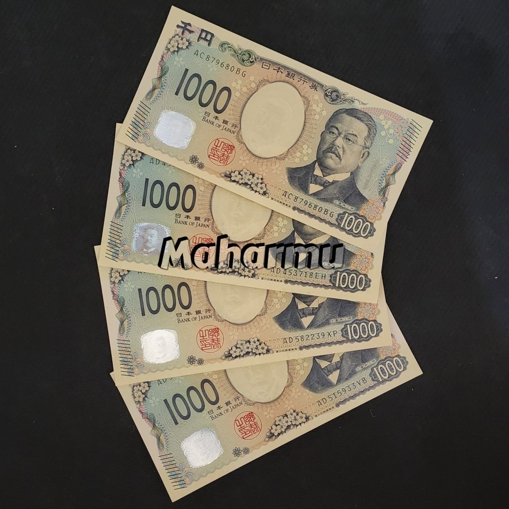 Jepang Yen Uang Asing Kuno 1000 Yen New Series