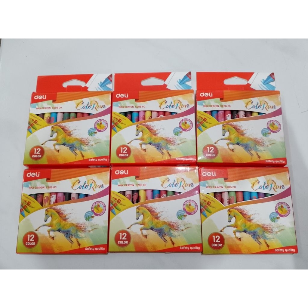 

Cat Crayon 12 warna DELI