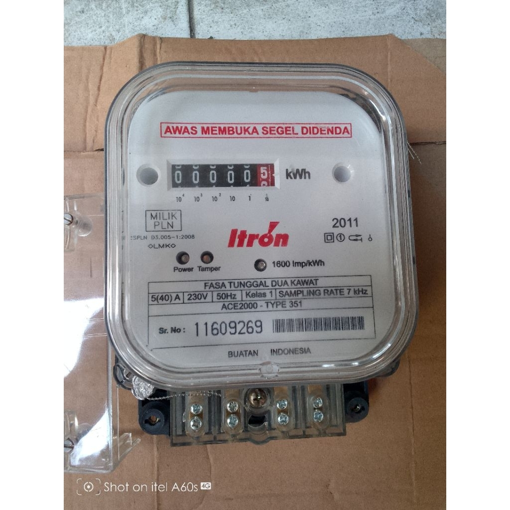 kwh meter ITRON 5.40A 1phase