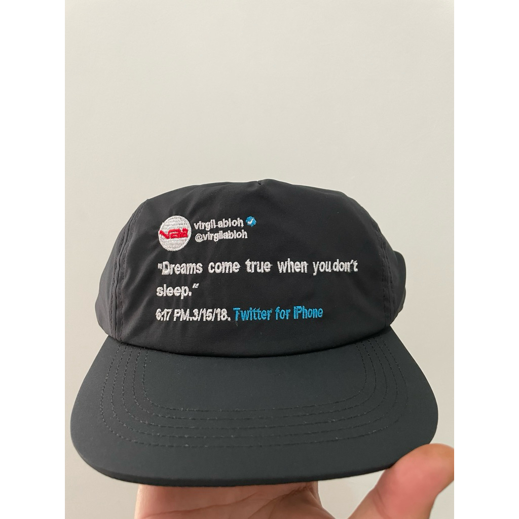 Virgil abloh bootleg caps