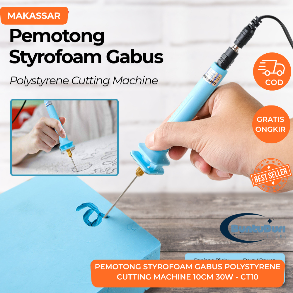 

Pemotong Styrofoam Gabus Polystyrene Cutting Machine 10cm 30W - CT10