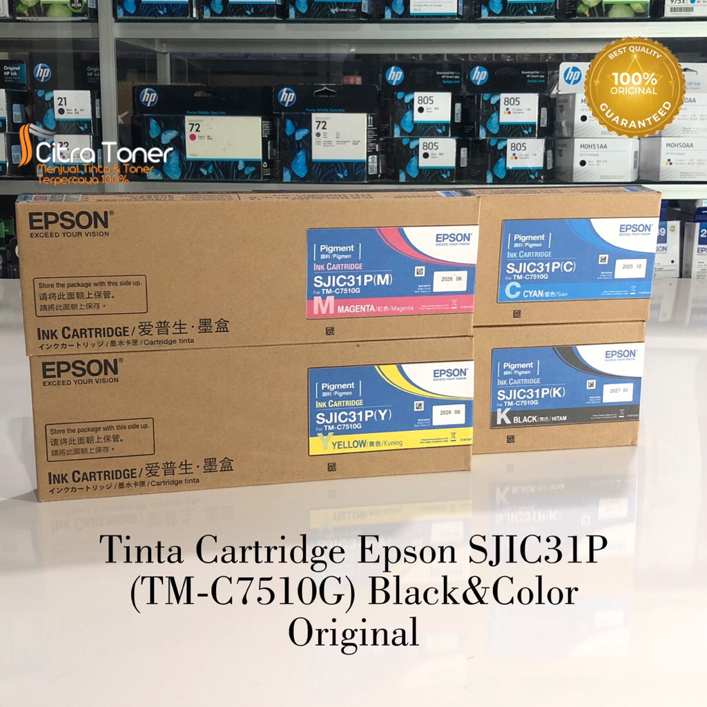 Tinta Cartridge Epson (SJIC31P) TM~C7510G Original