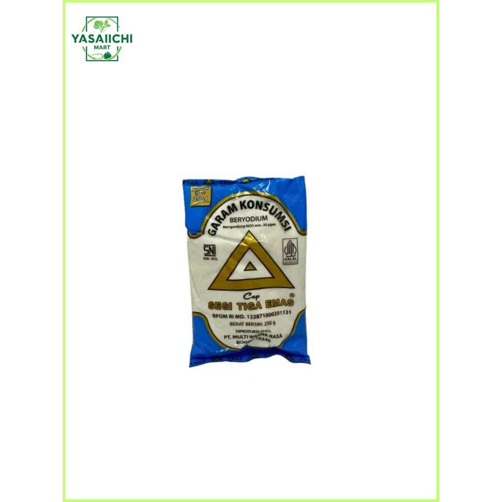 

Garam Konsumsi Beryodium Cap Segi Tiga Emas Ukuran 250gr