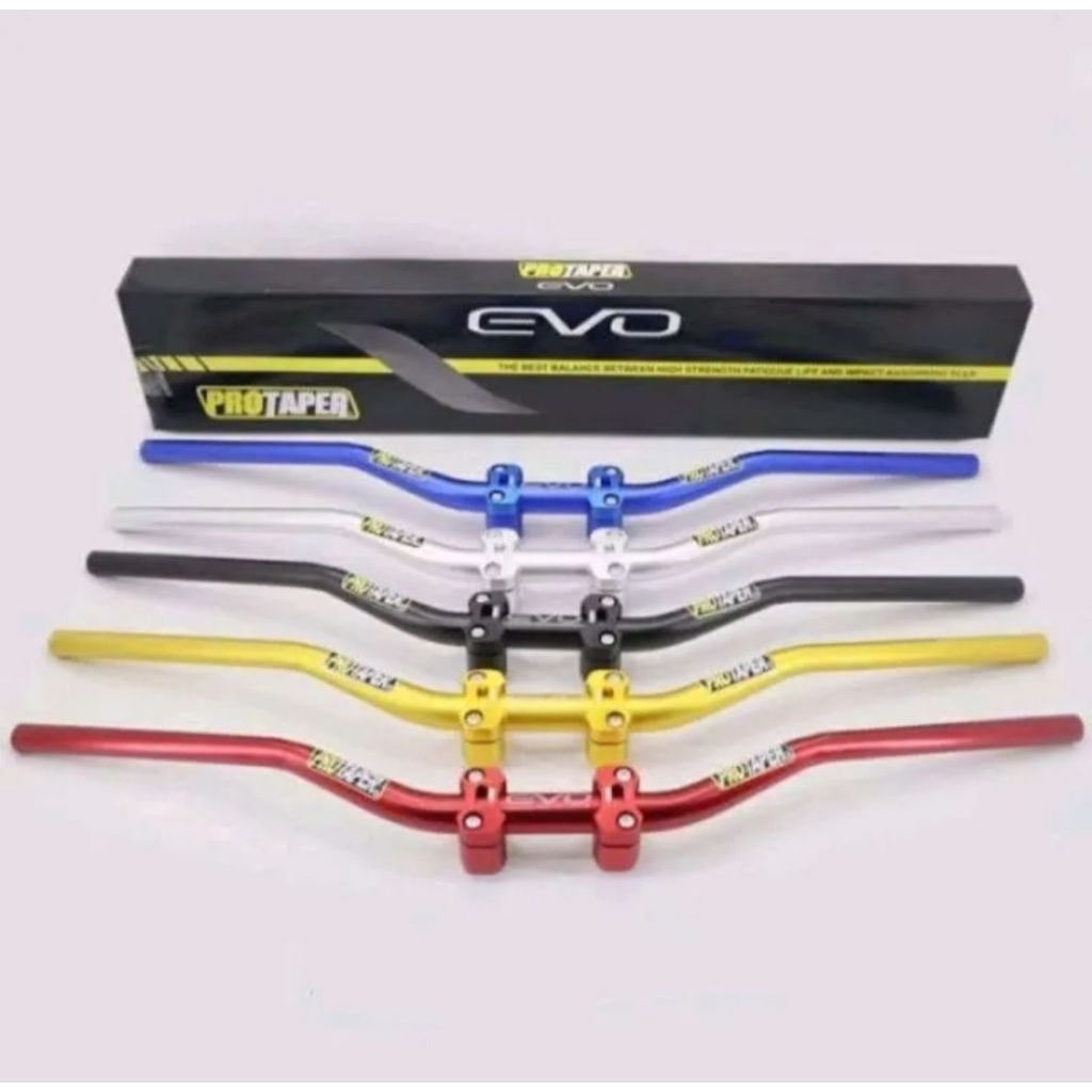 stang fatbar protaper evo low hitam merah gold biru silver universal motor trill klx vixion cb150 tr