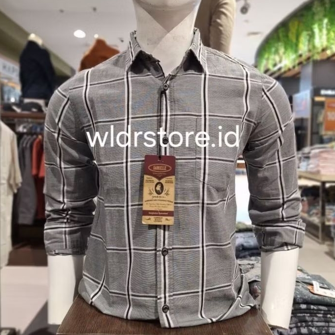 KEMEJA PRIA BRAND GABRIELLE ORIGINAL LENGAN PANJANG SLIMFIT LBO3185