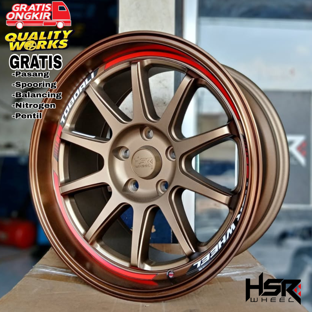 Velg Ring 17 Hsr Wheel Toboali, Mobil Xpander, Terios, Hrv, Rush, Reborn, Venturer, Juke