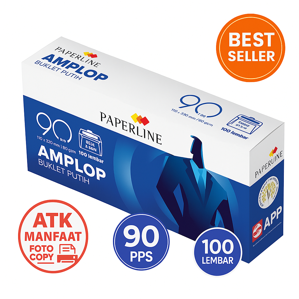 

PAPERLINE Amplip Bukulet Putih 90 PPS 100 Lembar