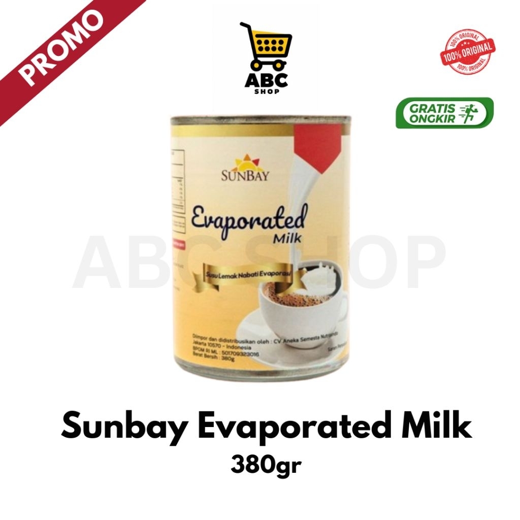 

Sunbay Evaporated Milk / Susu Evaporasi Sunbay 380gr
