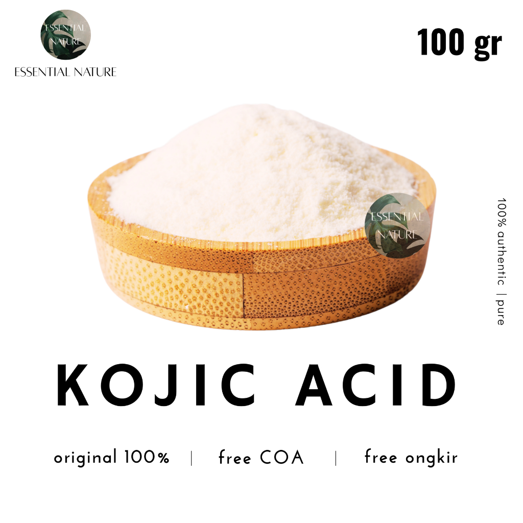 Kojic Acid 99% 100gr Pure Asam Kojat Murni Bahan Sabun Lotion Krim Wajah Cream Muka Toner Serum