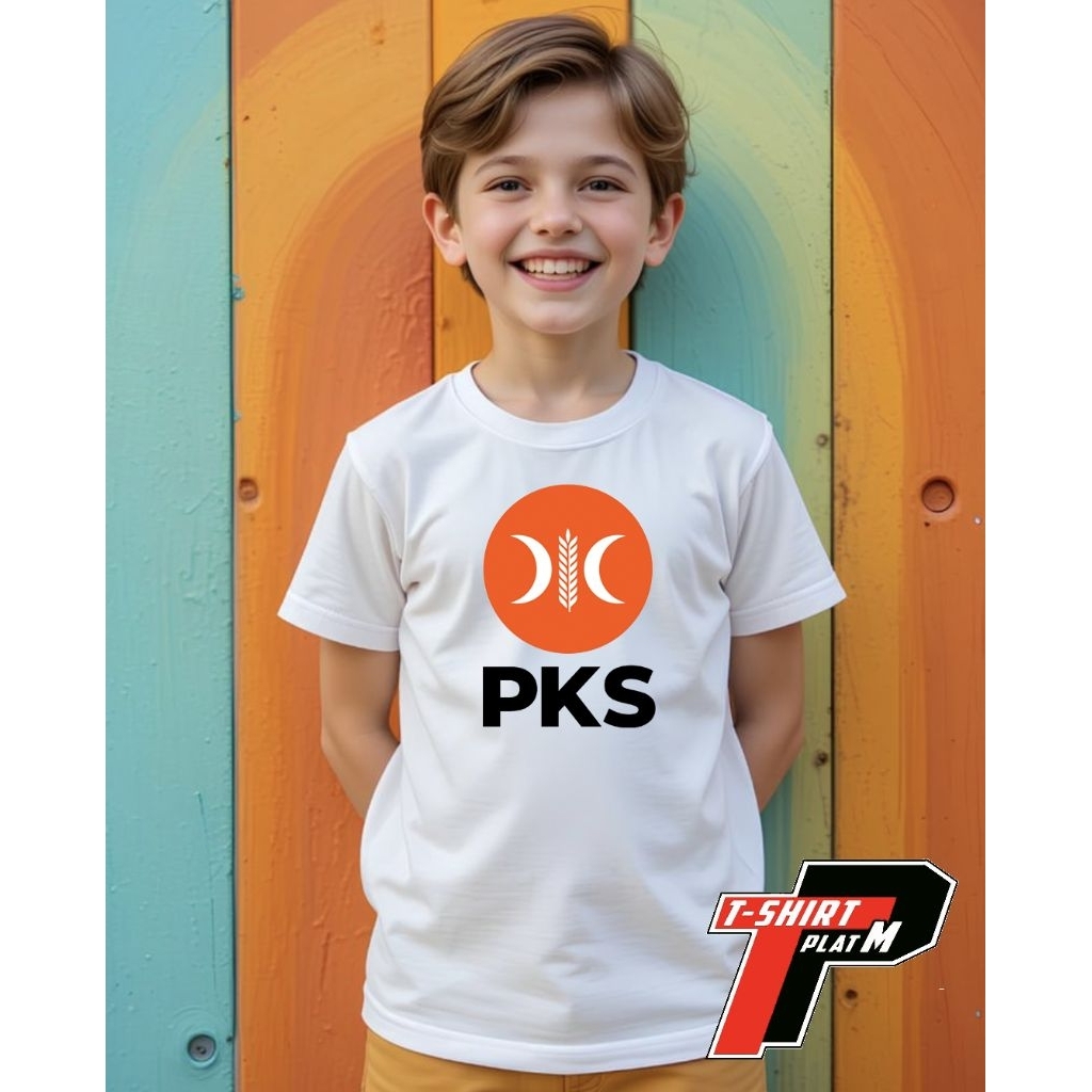 Kaos Anak Partai PKS Semi Cotton 30s