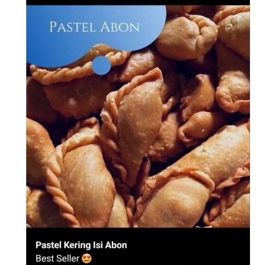 

Pastel Kering Isi abon renyah enak lezat murah grosir snack kikoan free ongkir
