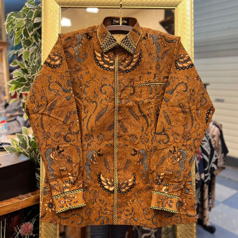 Lano Batik Tulis Klasik Bahan Katun | Kemeja Batik Pria Lengan Panjang | TLS