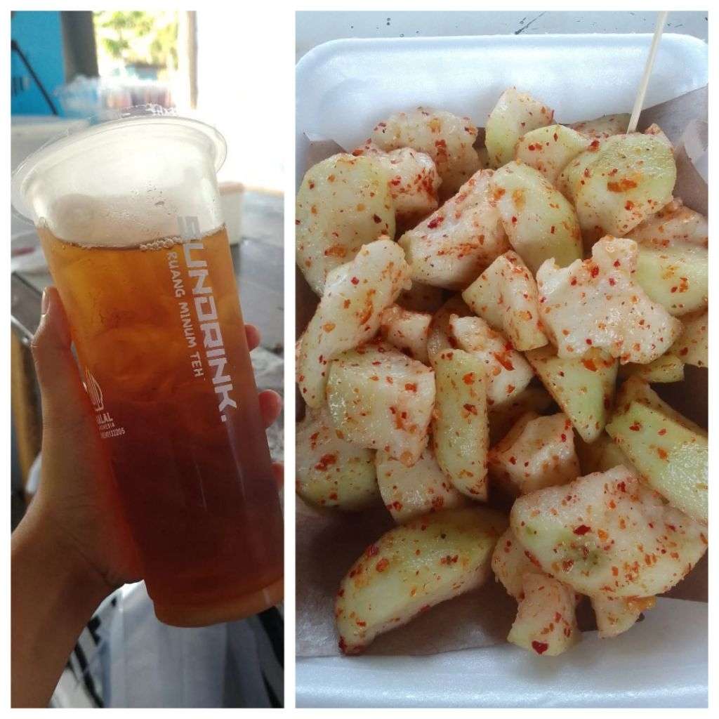 

bundling rujak jambu kristal dan es teh manis( wajib chat admin dulu)