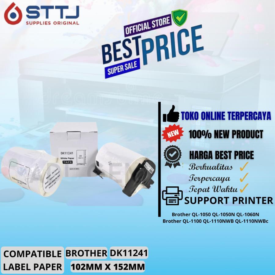 

COMPATIBLE LABEL PAPER BROTHER DK-11241 DK11241 - 102MM X 152MM