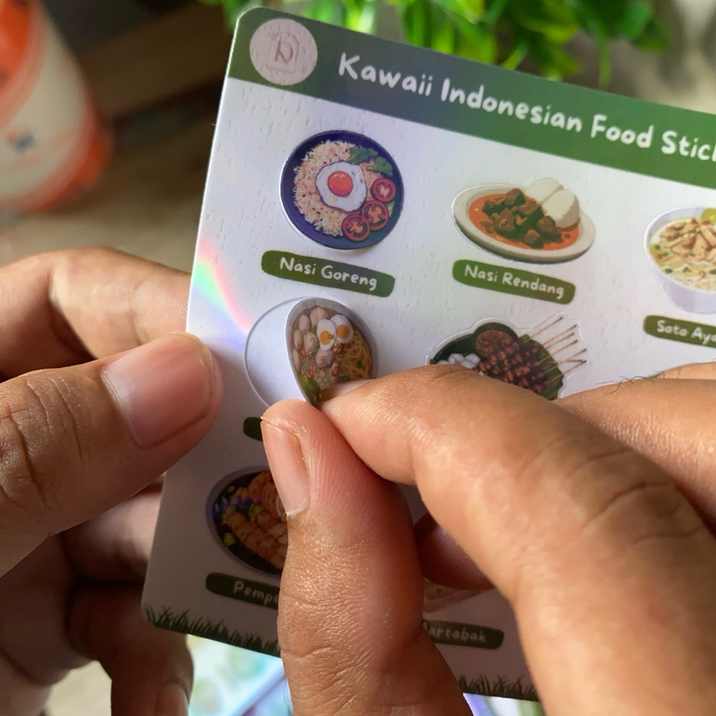 

Premium Cute Indonesian Food Sticker Sheet – Nasi Padang, Bakso, Rendang | Kawaii Journal Decor