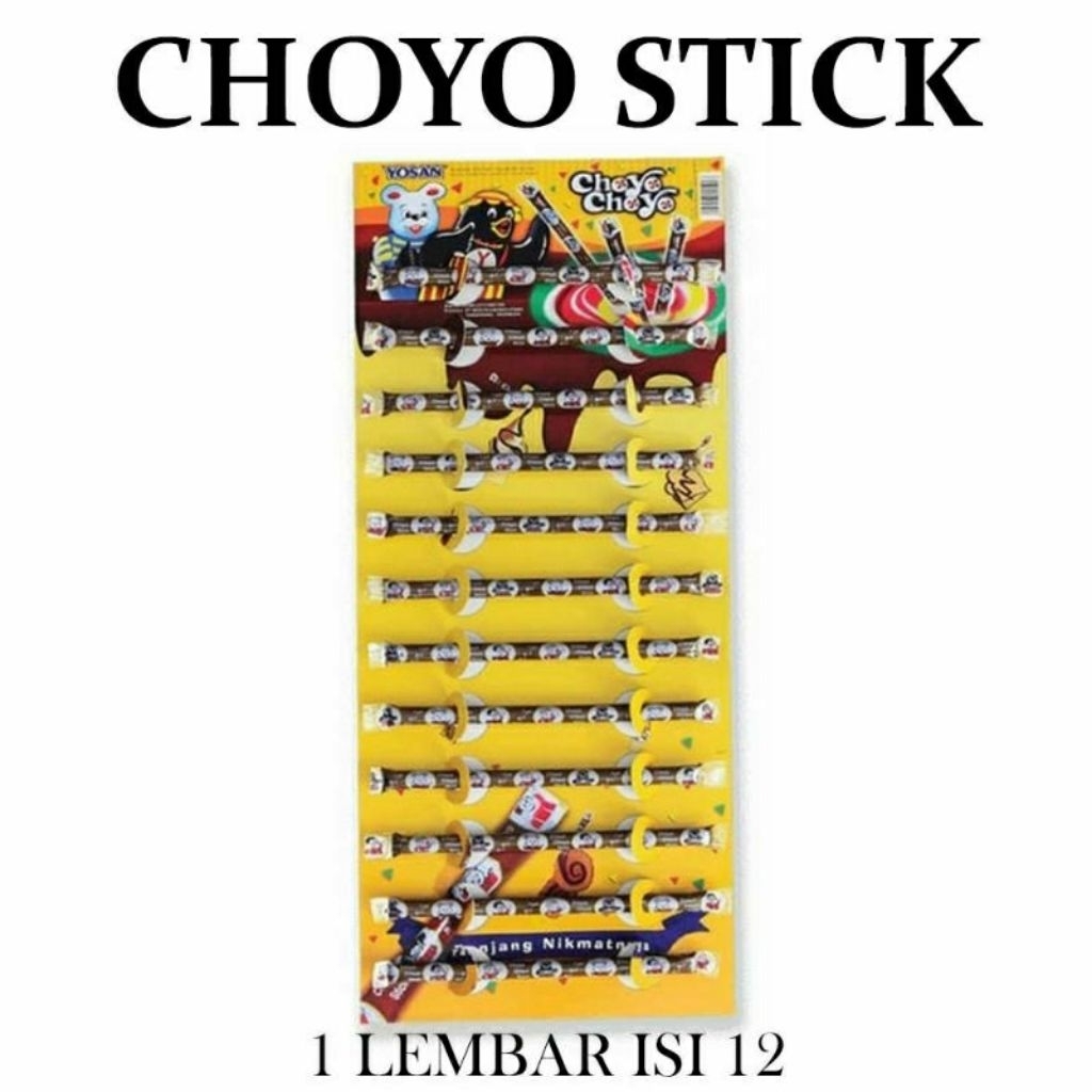 

Coklat cokelat choyochoyo pasta stick choyochoyo pasta coklat chocolate isi 12