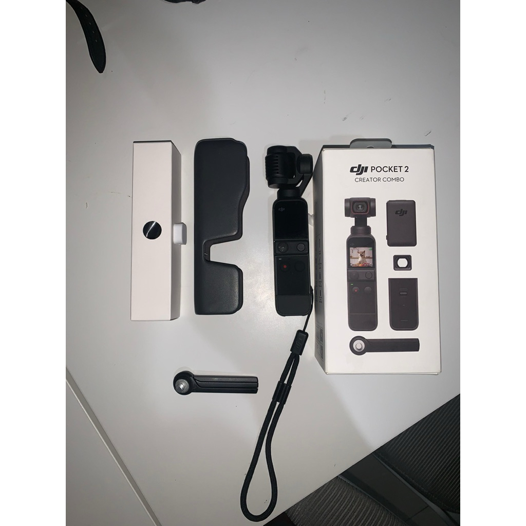 DJI Pocket 2 Creator Combo Kamera Vlog Mini Stabilizer – Fullset Original – Bekas Mulus