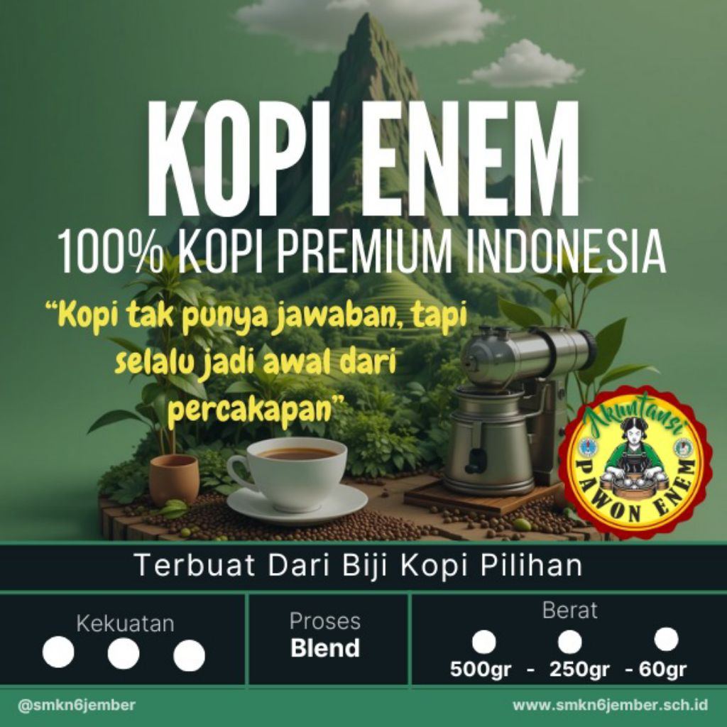 

Kopi Enem Kopi premium Indonesia