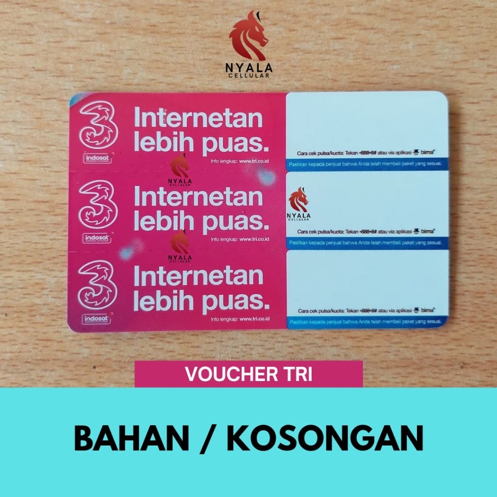 VOUCHER KOSONG TRI (SUMATERA SELATAN, BENGKULU, LAMPUNG, DAN BANGKA BELITUNG)