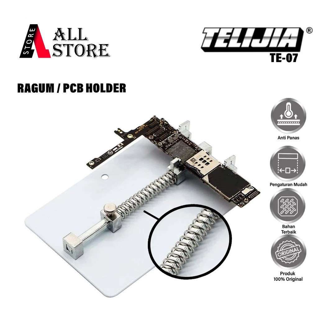 TELIJIA TE-07 STAND PCB HOLDER ORIGINAL - RAGUM PENJEPIT IC MOTHERBOARD - PCB HOLDER / PAPAN PENJEPI