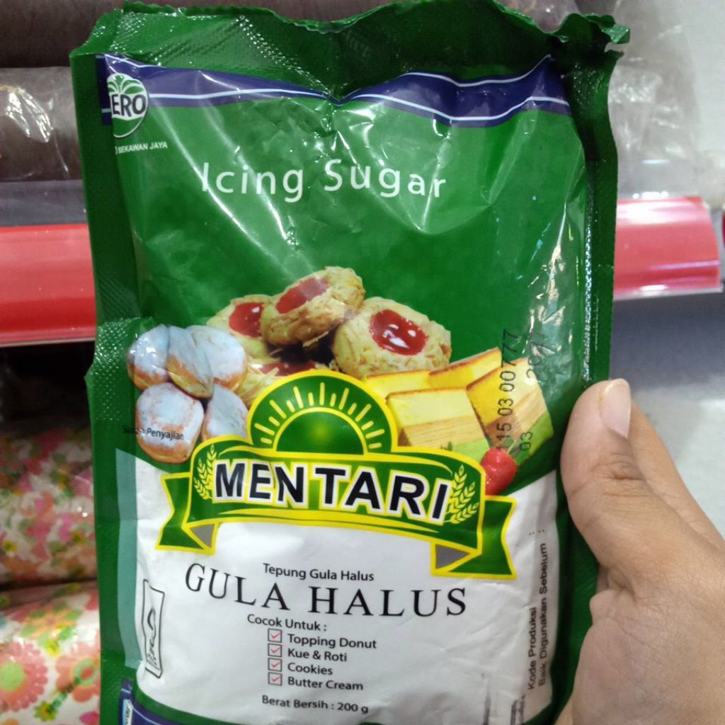 

ICING SUGAR MENTARI GULA HALUS 200 GRAM
