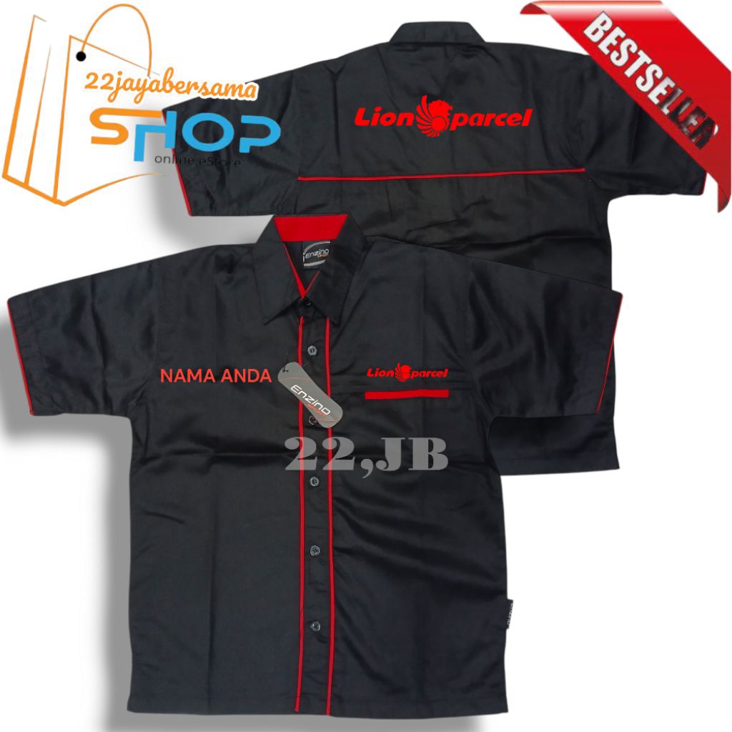 Kemeja Lion Parcel | Baju Kemeja Lion Parcel | Seragam Lion Parcel Lengan Pendek Terbaru