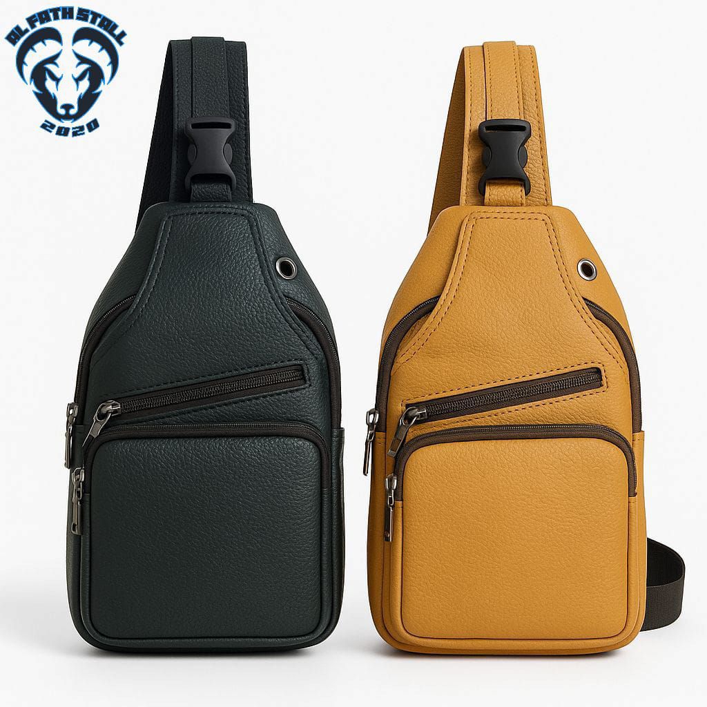 Tas Pria Kulit Asli Garut Tas Sling bag Kulit Asli Tas Slempang Kulit Garut Sukaregang