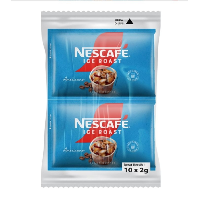 

NESCAFE Ice Roast Americano 10 Sachet Instant Coffee 2gr Kopi Amerikano Instan Dingin