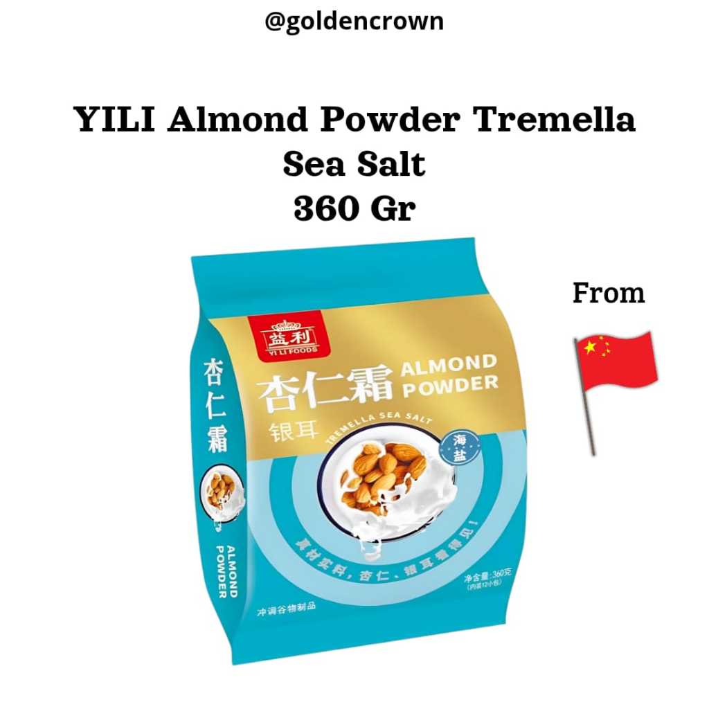 

YILI Almond Powder Tremella Sea Salt / Serbuk Minuman Serealia dengan Kacang Almond 360g