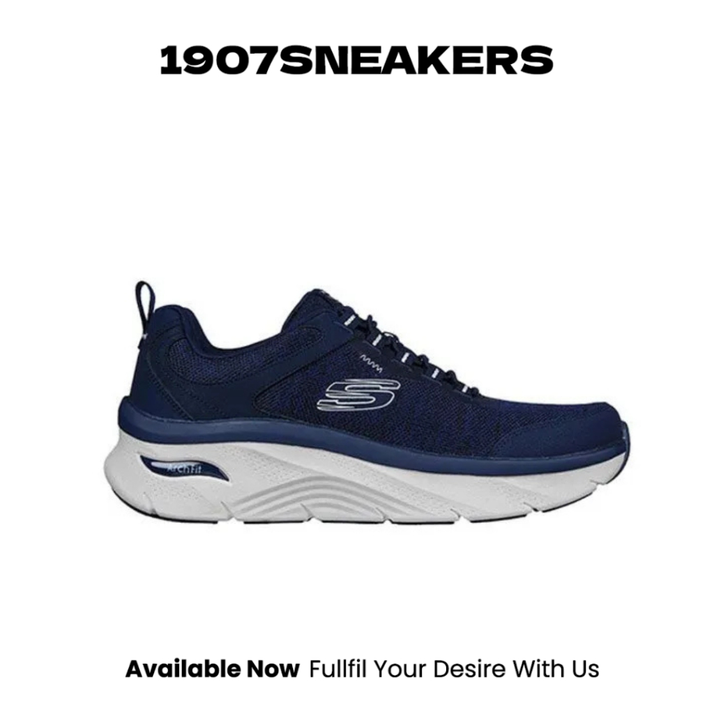 Sepatu Fitness Pria Skechers Arch Fit D'Lux - Navy SKE232503NVY