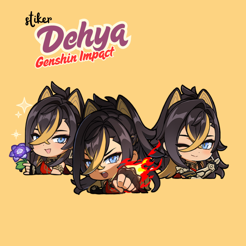 

Stiker Dehya Genshin Impact | Sticker Merch Dehya Genshin Impact Vinyl Glossy Anti Air