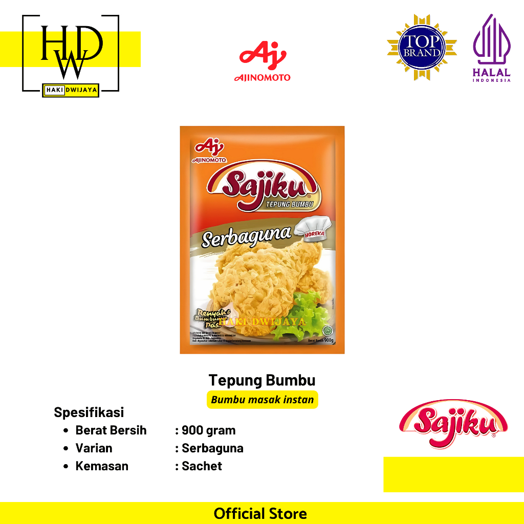

[900gr] Sajiku Tepung Serbaguna / Bumbu Masak Instan