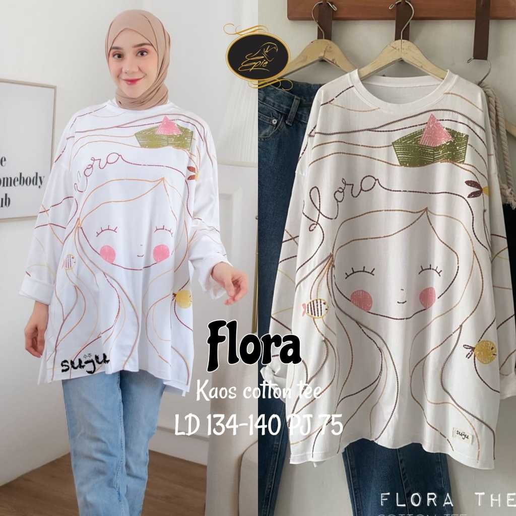 KAOS WANITA LENGAN PANJANG OVERSIZE KEKINIAN KOREAN STYLE BAJU ATASAN WANITA TERBARU KAOS JUMBO WANI