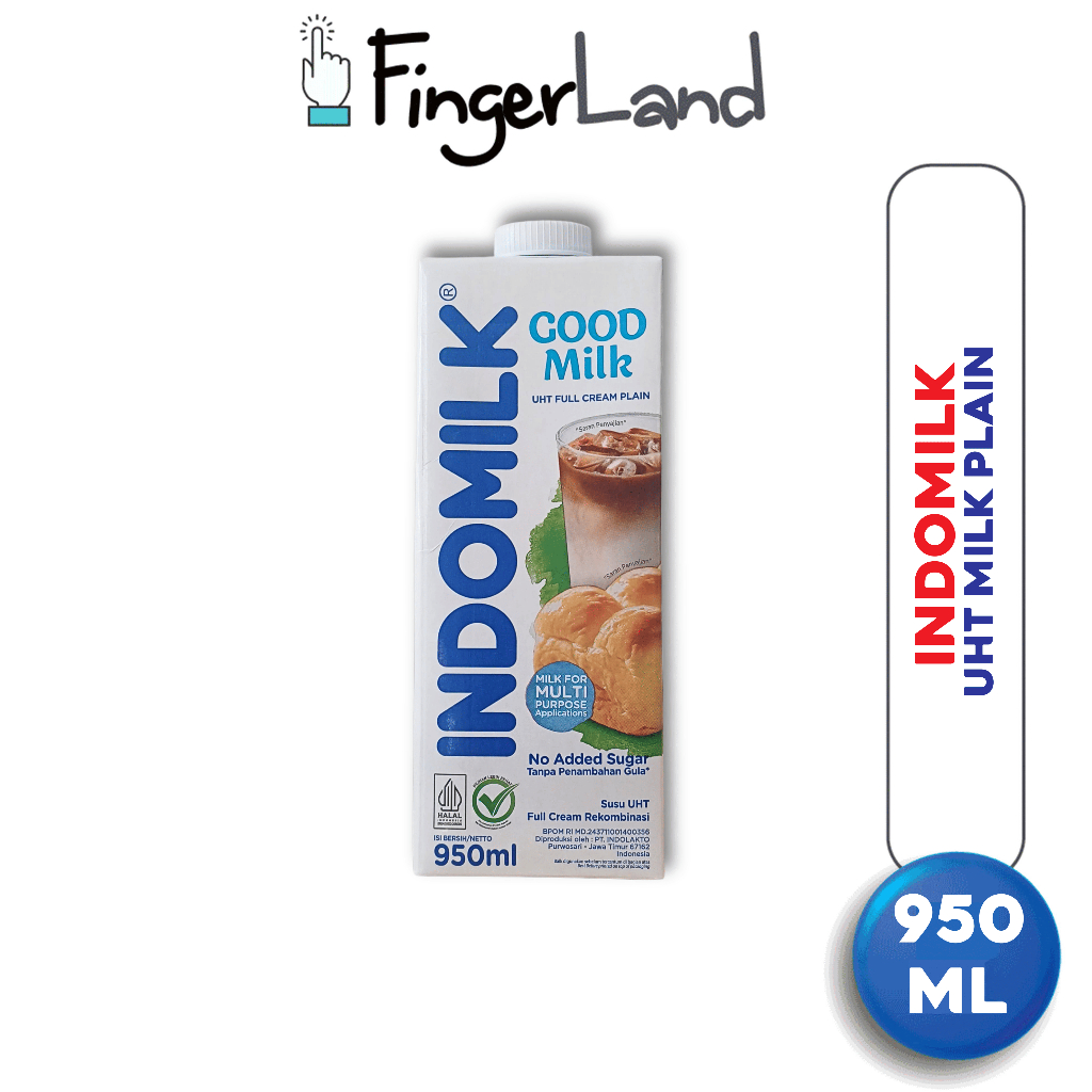 

Indomilk UHT Milk-Plain 950 Ml Susu Full Cream Original