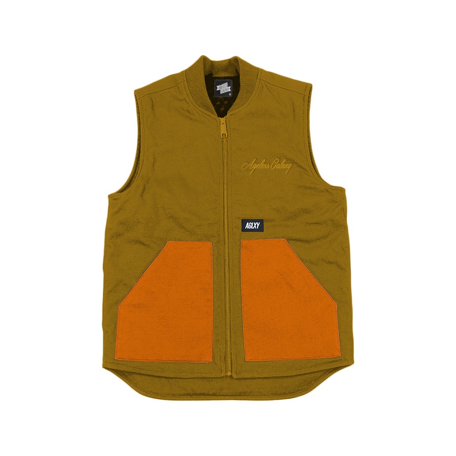 AGLXY Basic Canvas Vest 015 - Brown