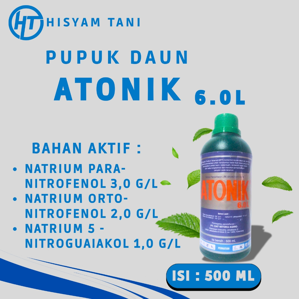 PUPUK DAUN ATONIK 6.0 L - ISI 500 ML