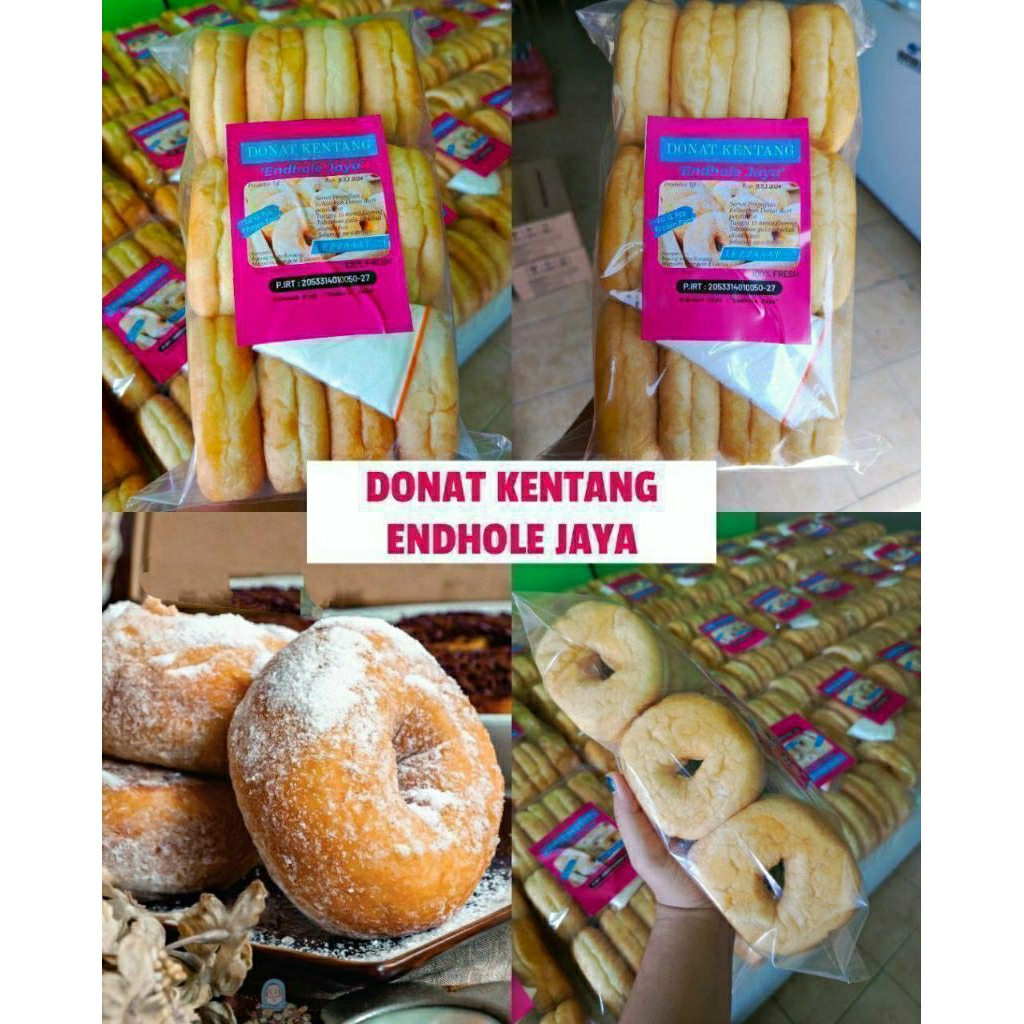 

DONAT KENTANG JUMBO 12 PCS + GULA HALUS | FROZEN FOOD SOLO | CEMILAN FROZEN