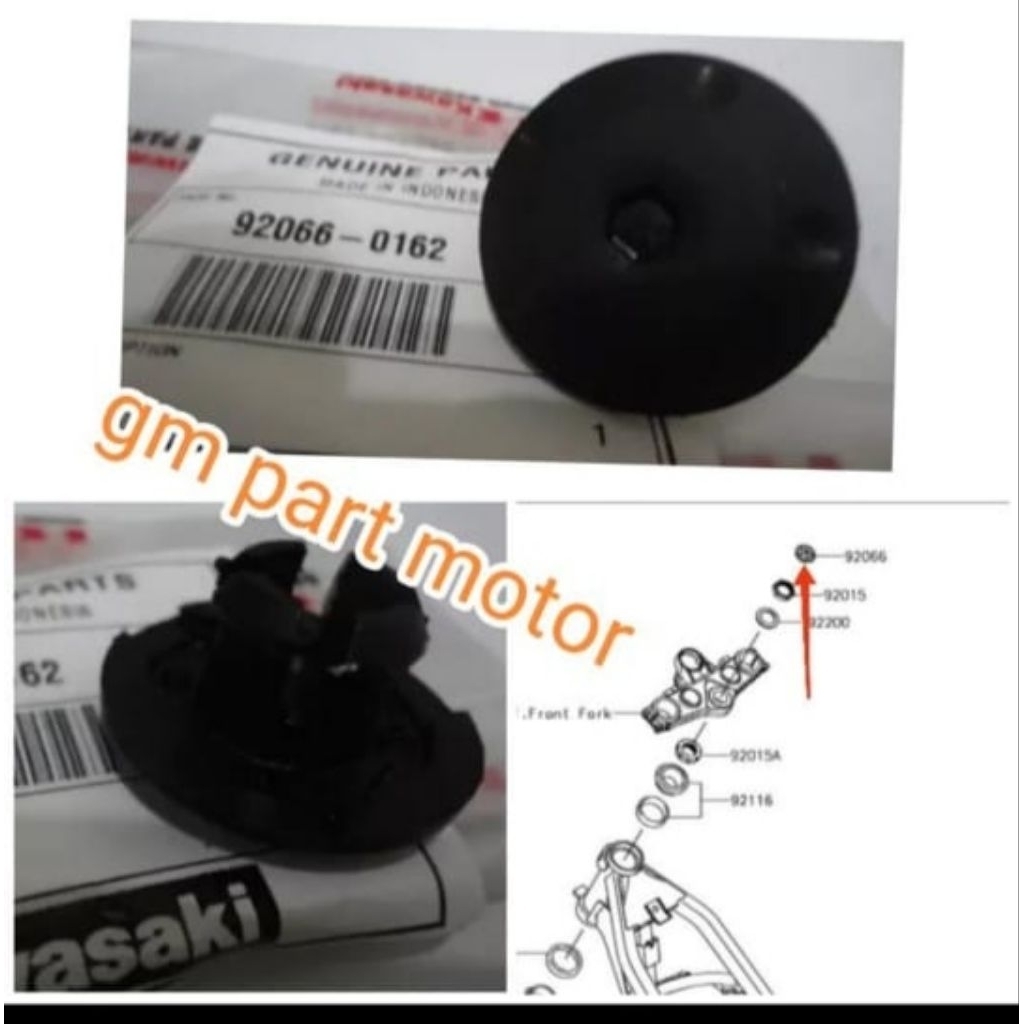 tutup komstir segitiga atas KLX 150 KLX 230 KLX 250 original