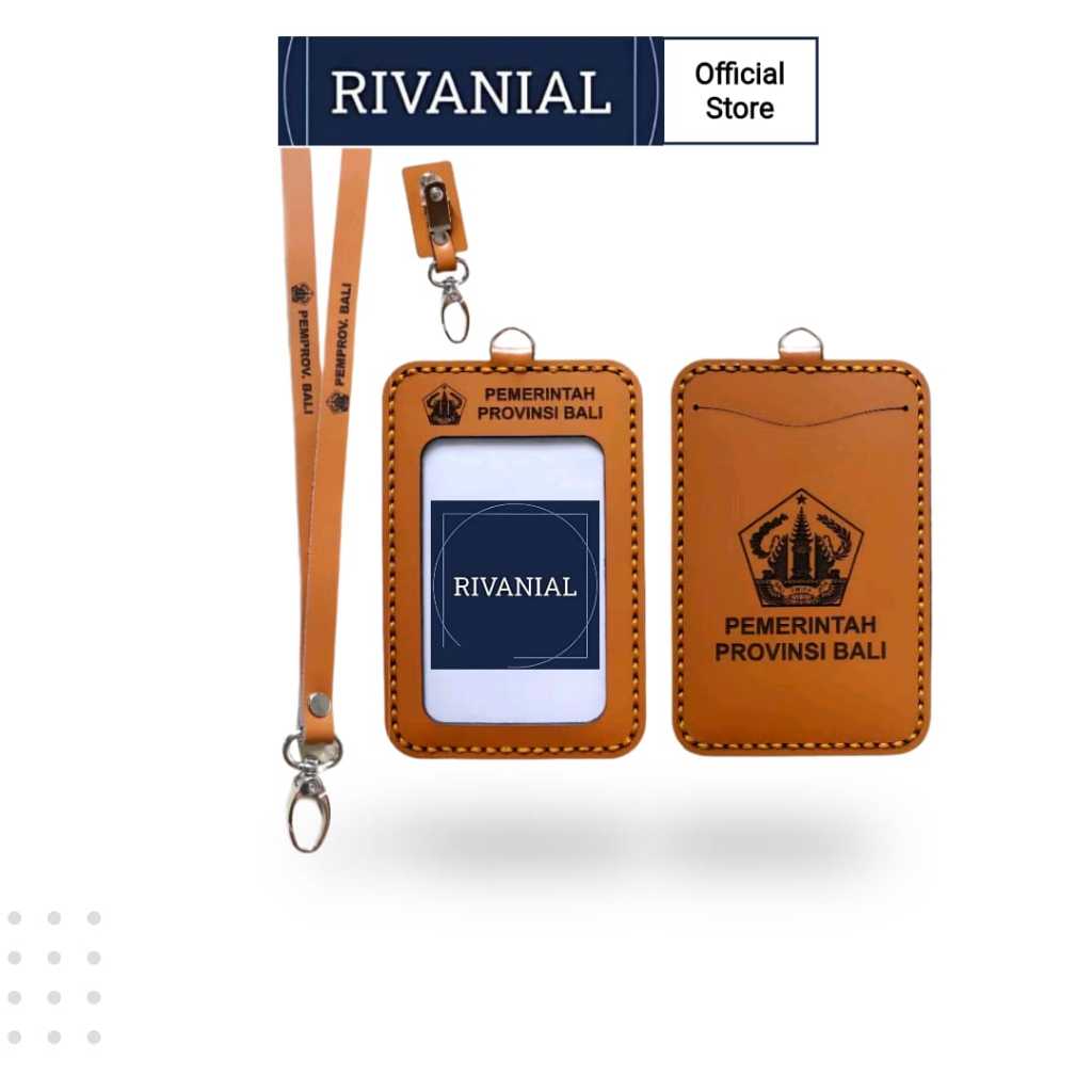 

RIVANIAL Name Tag Kalung / ID Card Lanyard / ID CARD HOLDER 3 SLOT + LANYARD Catum Logo