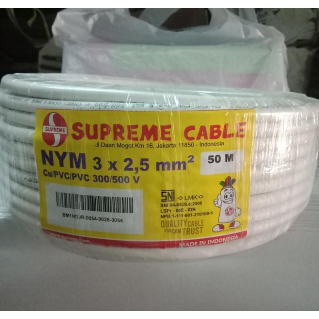 Kabel NYM 3x2.5 Supreme 50mtr // NYM 3x2.5 Supreme