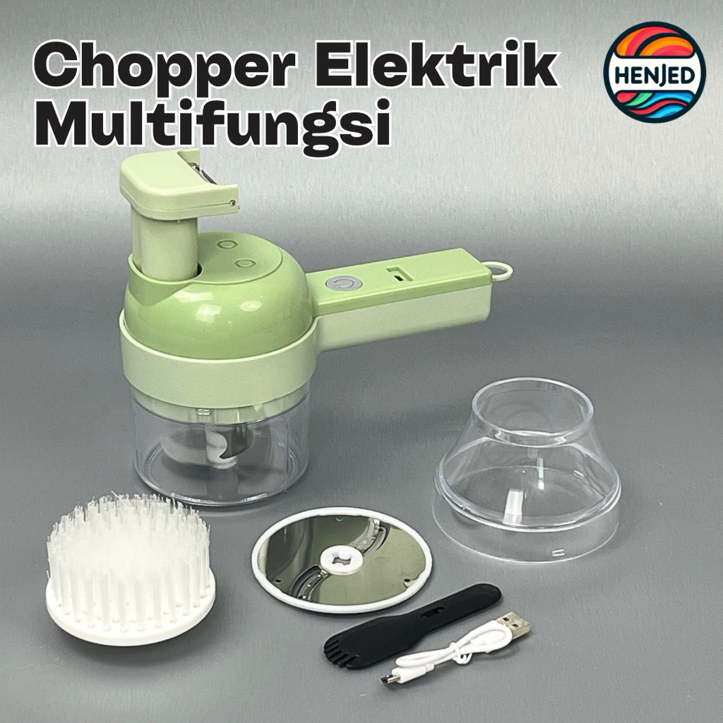 Chopper Elektrik Mini Serbaguna Alat Cincang Dapur Bawang Sayur Daging Pengiris Blender Portable