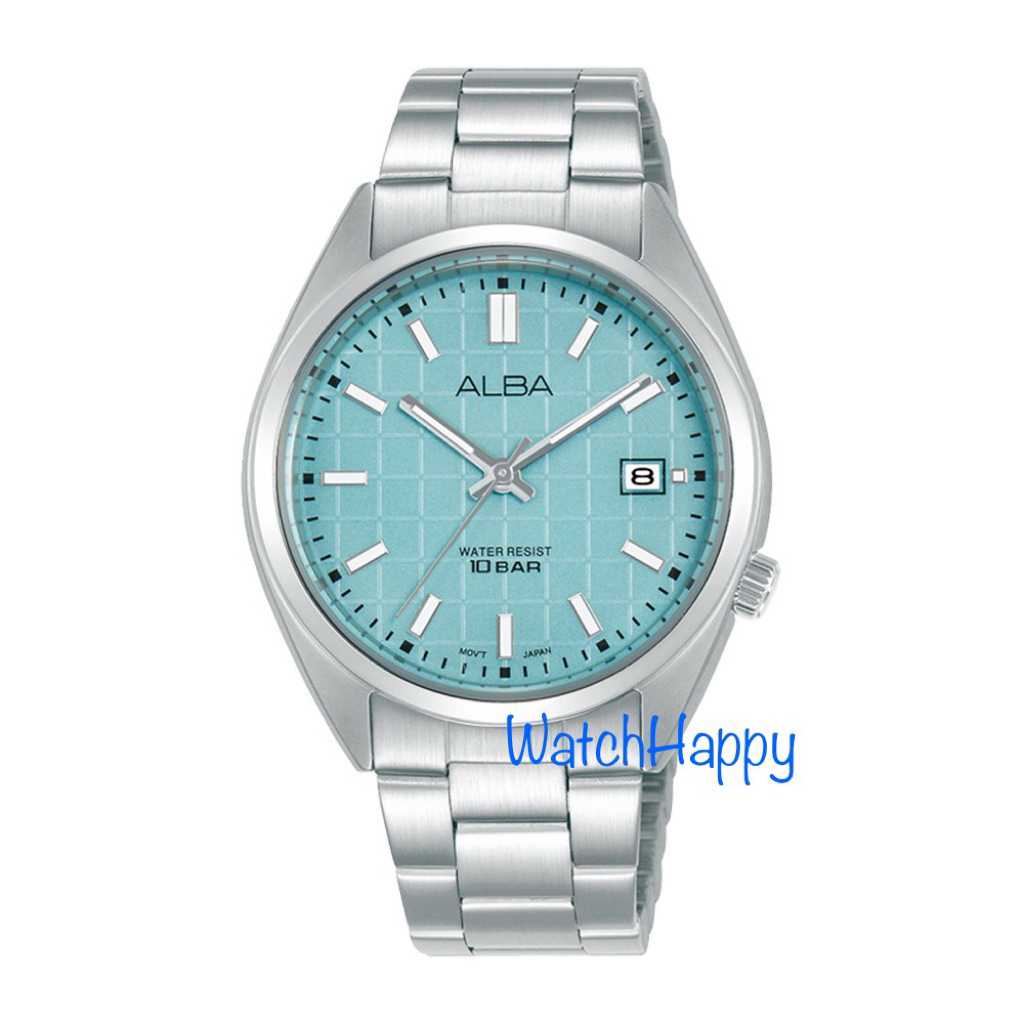 WatchHappy Alba AG8M37X1 AG8M37 Quartz Movement Blue Dial Stainless Steel Strap Original Warranty