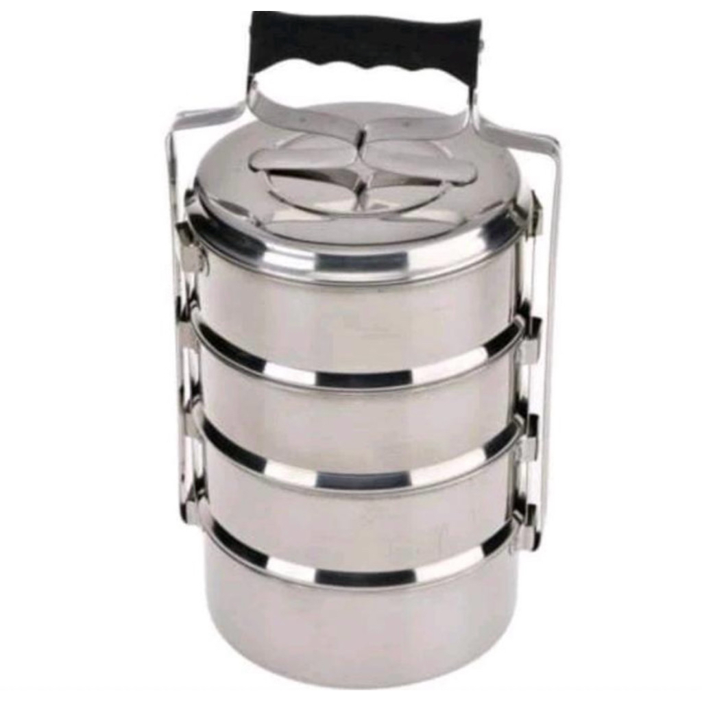 Maspion Rantang Stainless Steel susun 4 / Rantang 16cm susun 4 / food carrier set 16cm susun 4