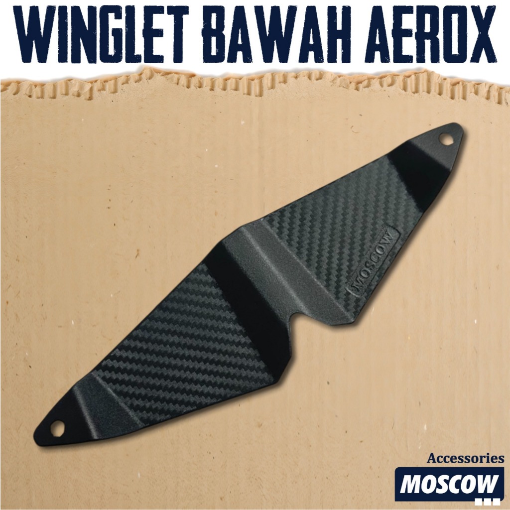 WINGLET BAWAH AEROX 155 2020 2021 2022 2023 2024 PLASTIK ABS AKSESORIS WINGLET PNP AEROX CONNECTED Y