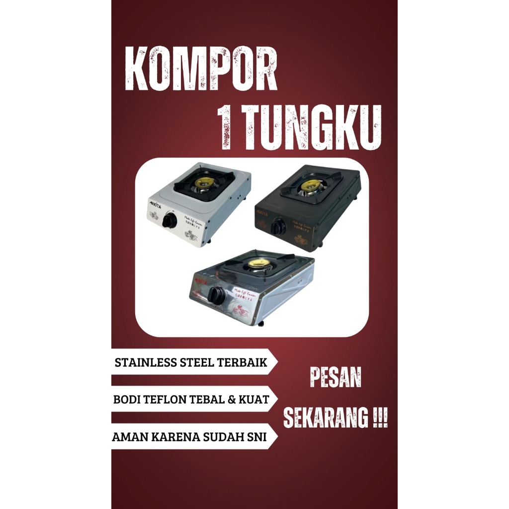 KOMPOR NIKITA 1 TUNGKU | KOMPOR MURAH 1 TUNGKU NIKITA