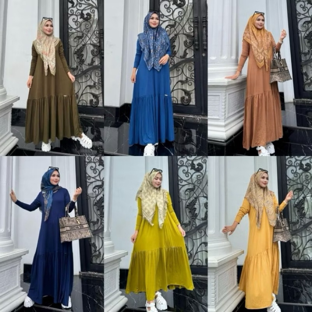 Gamis Journey Cundamani Polos Dress Homedress Muslimah by Journey