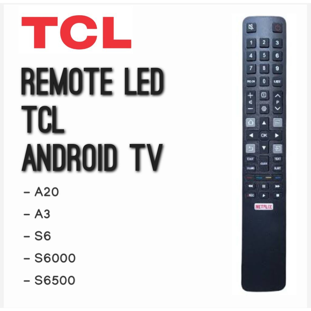 Remote TV LED TCL Smart Android A3 A5 A20 S6000